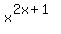 x%5E%282x%2B1%29