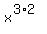 x%5E%283%2A2%29