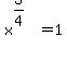 x%5E%283%2F4%29=1