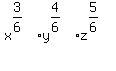 x%5E%283%2F6%29y%5E%284%2F6%29z%5E%285%2F6%29%5E%22%22