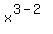 x%5E%283-2%29