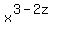 x%5E%283-2z%29