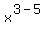 x%5E%283-5%29