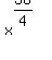 x%5E%2836%2F4%29
