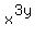 x%5E%283y%29