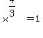 x%5E%284%2F3%29+=+1
