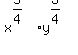 x%5E%285%2F4%29y%5E%283%2F4%29