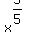 x%5E%285%2F5%29