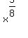 x%5E%285%2F8%29