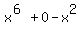x%5E%286%29%2B0-x%5E2