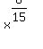 x%5E%286%2F15%29