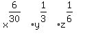 x%5E%286%2F30%29%2Ay%5E%281%2F3%29%2Az%5E%281%2F6%29%5E%22%22