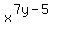 x%5E%287y-5%29