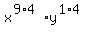 x%5E%289%2A4%29%2Ay%5E%281%2A4%29