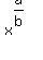 x%5E%28a%2Fb%29
