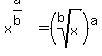 x%5E%28a%2Fb%29=%28root%28b%2Cx%29%29%5Ea