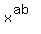 x%5E%28ab%29