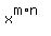 x%5E%28m%2An%29+
