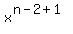 x%5E%28n+-+2+%2B+1%29