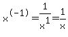 x%5E-1=1%2Fx%5E1=1%2Fx