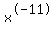 x%5E-11