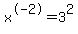 x%5E-2=3%5E2
