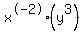 x%5E-2+%28y%5E3%29
