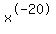 x%5E-20