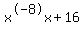 x%5E-8x%2B16