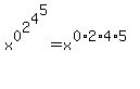 x%5E0%5E2%5E4%5E5=x%5E%280%2A2%2A4%2A5%29