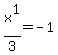 x%5E1%2F3+=+-1