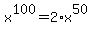 x%5E100=2%2Ax%5E50