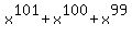 x%5E101%2Bx%5E100%2Bx%5E99