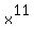 x%5E11