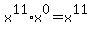 x%5E11%2Ax%5E0=x%5E11