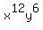 x%5E12y%5E6