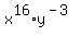 x%5E16%2Ay%5E%28-3%29