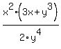 x%5E2%283x%2By%5E3%29%2F2y%5E4
