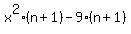 x%5E2%28n%2B1%29-9%28n%2B1%29