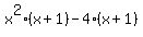 x%5E2%28x%2B1%29-4%28x%2B1%29