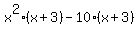 x%5E2%28x%2B3%29-10%28x%2B3%29