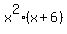 x%5E2%28x%2B6%29