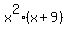 x%5E2%28x%2B9%29