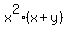 x%5E2%28x%2By%29
