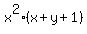 x%5E2%28x%2By%2B1%29
