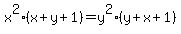 x%5E2%28x%2By%2B1%29=y%5E2%28y%2Bx%2B1%29