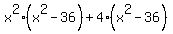 x%5E2%28x%5E2-36%29%2B4%28x%5E2-36%29