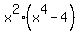 x%5E2%28x%5E4-4%29