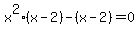 x%5E2%28x-2%29-%28x-2%29=0