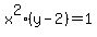 x%5E2%28y-2%29=1